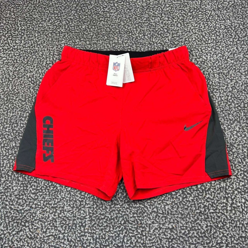 Nike Kansas City Chiefs NFL Dri-FIT Training Shorts Men Large Red New L